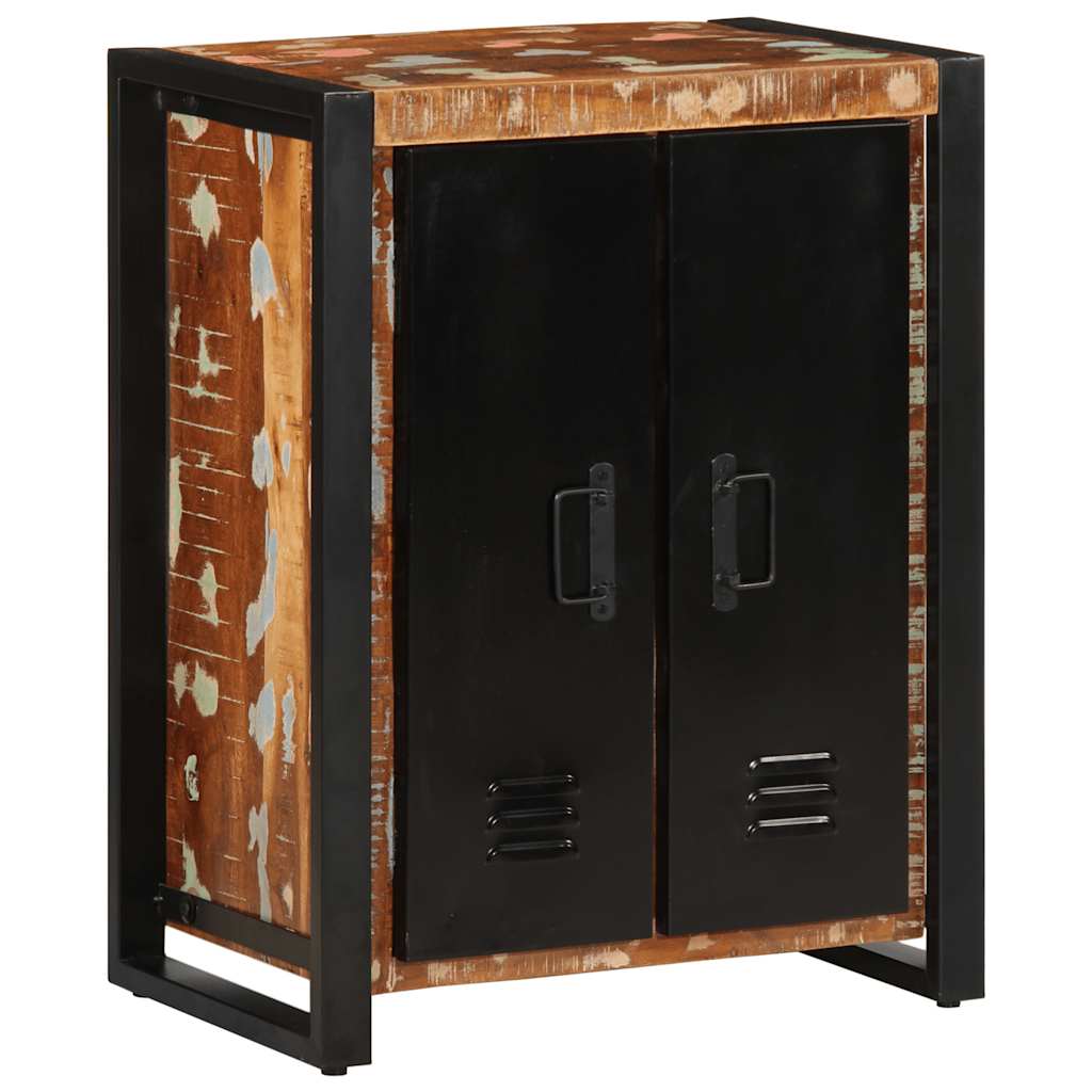 Разноцветный буфет из переработанной древесины, 55x35x70 см