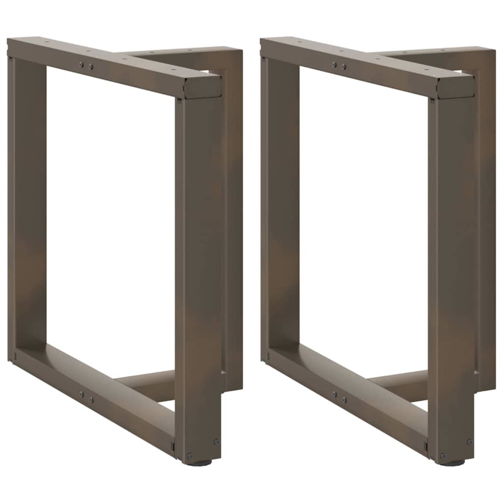 Ножки для обеденного стола, T-образные, 2 шт, черные, 80 x 35 x (72–73) см, сталь