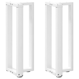 Ножки для консольного стола T-образные, 2 шт, белые, 25 x 28 x (72–73) см, сталь