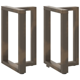 Ножки для обеденного стола, T-образные, 2 шт, черные, 50 x 35 x (72–73) см, сталь