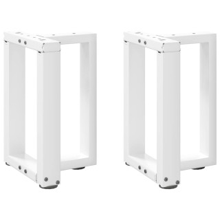 Ножки для кофейного столика T-образные, 2 шт, белые, 38 x 25 x (42-43) см, стальные