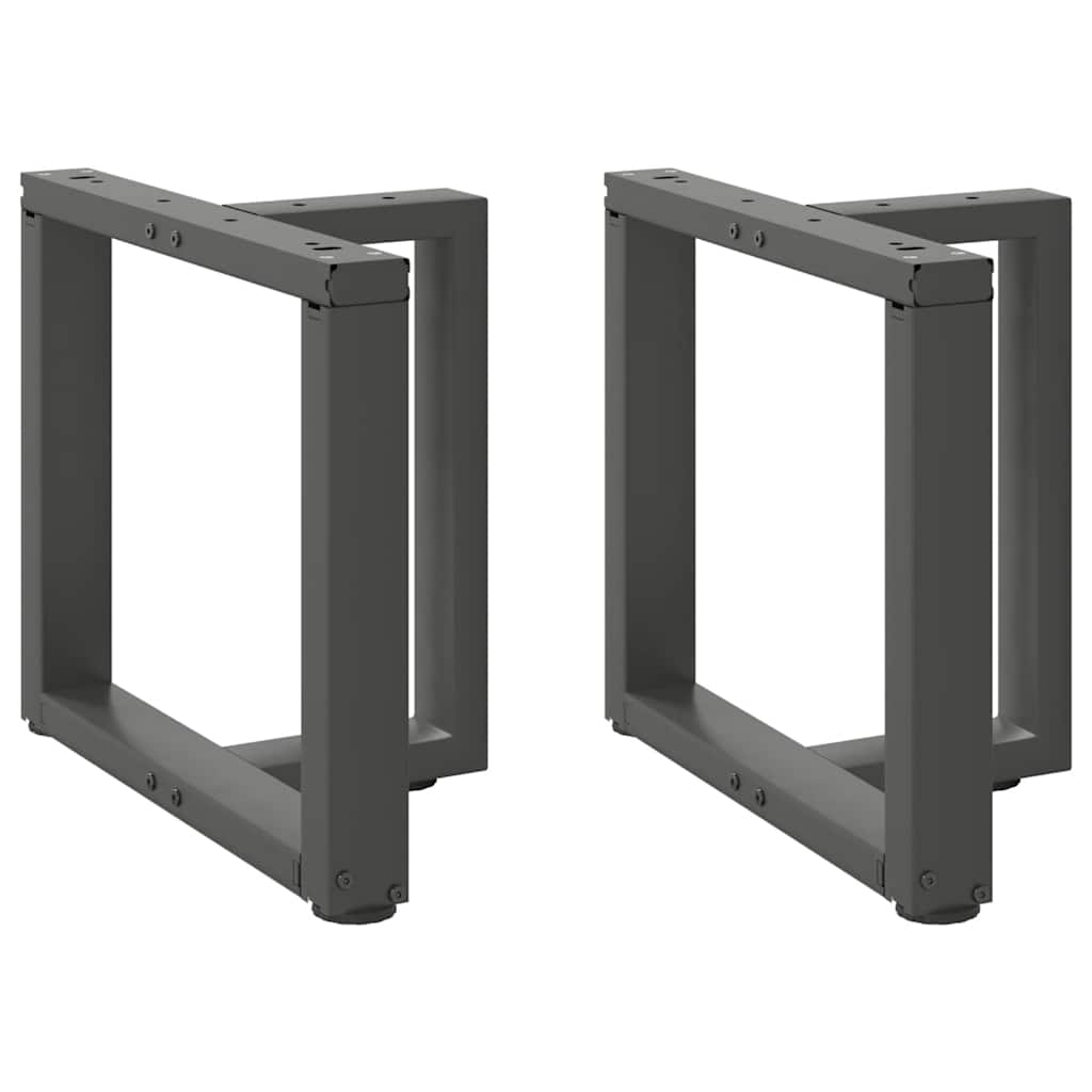 Т-образные ножки для кофейного столика, 2 шт., антрацитовый серый, 50 x 25 x (42-43) см, сталь