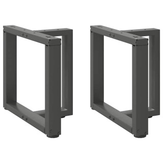 kohvilaua jalad T-kujulised 2 tk, antratsiithall, 50 x 25 x (42-43) cm, teras