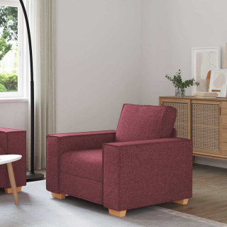 Диван-кресло винно-красное, 60 см, ткань