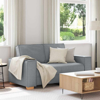 Kahekohaline diivan, helehall, 120 cm, kangas