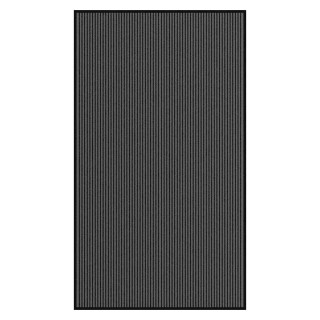 uksematt, triibuline, must ja hall, 115 x 200 cm