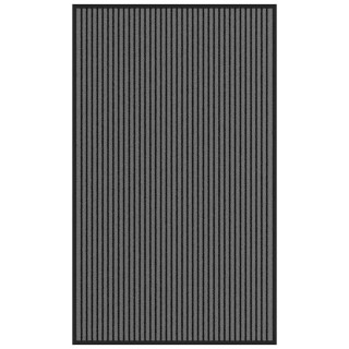 Придверный коврик Полоса Черный и Серый 90x150 см