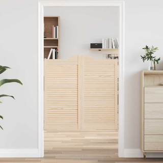 распашные двери, ламель, конструкция 2 пары 100x100 см массив сосны