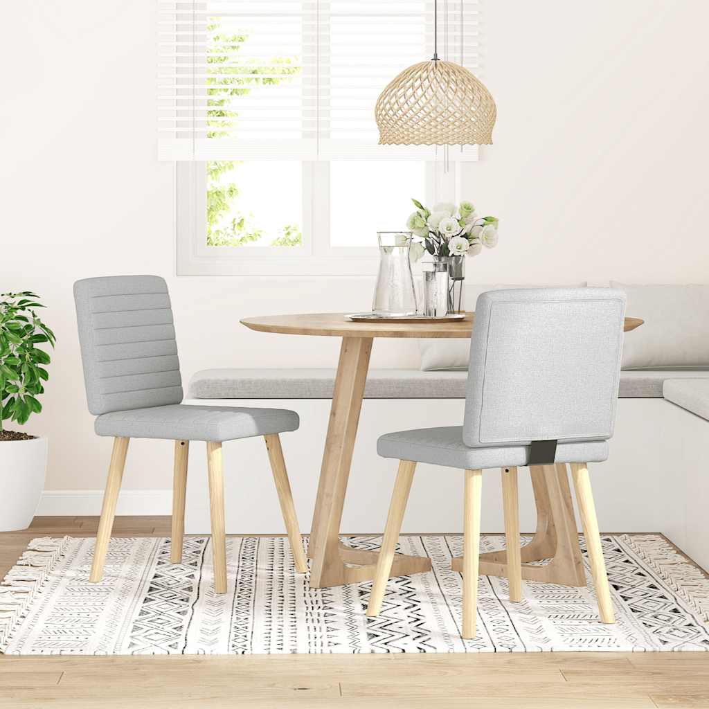 söögitoolid 2 tk, pilvehall, kangas