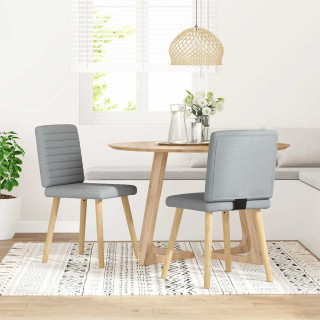 söögitoolid 2 tk, helehall, kangas