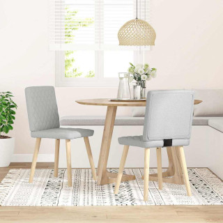 söögitoolid 2 tk, pilvehall, kangas