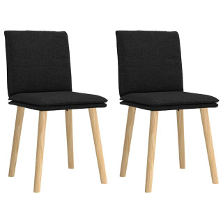 söögitoolid 2 tk, must, kangas