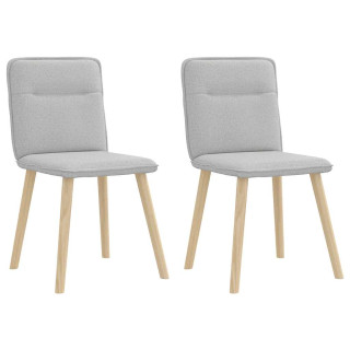 Обеденные стулья 2 шт, облачно-серый, ткань