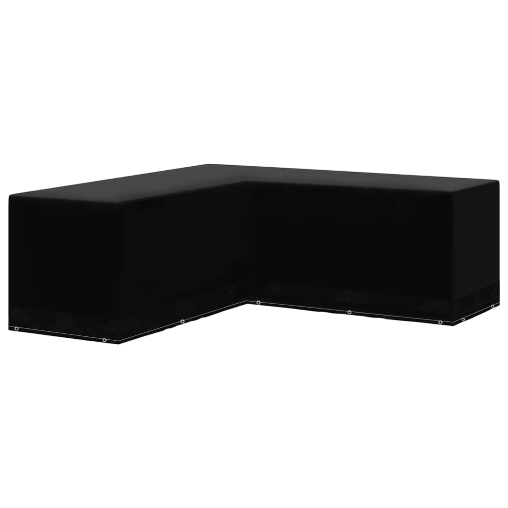 Чехол для садовой мебели L-образной формы, с 12 отверстиями для крепления, 250 x 250 x 90 см