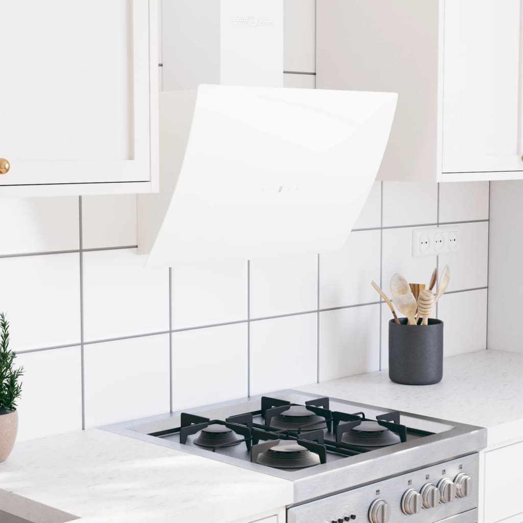 pliidikubu, 60 cm, teras ja karastatud klaas, valge