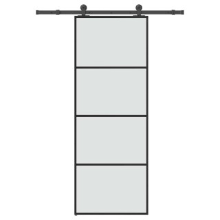 liuguks koos tarvikutega, 76 x 205 cm, ESG-klaas ja alumiinium