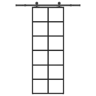 liuguks koos tarvikutega, 76 x 205 cm, ESG-klaas ja alumiinium