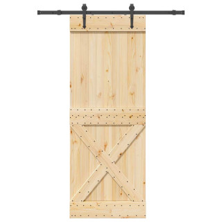 liuguks tarvikutega, 85 x 210 cm, männipuit