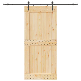 liuguks tarvikutega, 100 x 210 cm, männipuit