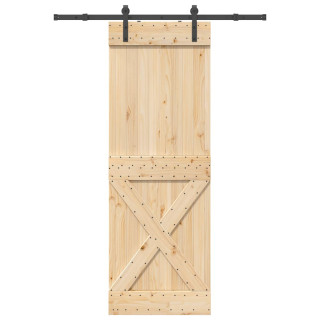 liuguks tarvikutega 80 x 210 cm, männipuit