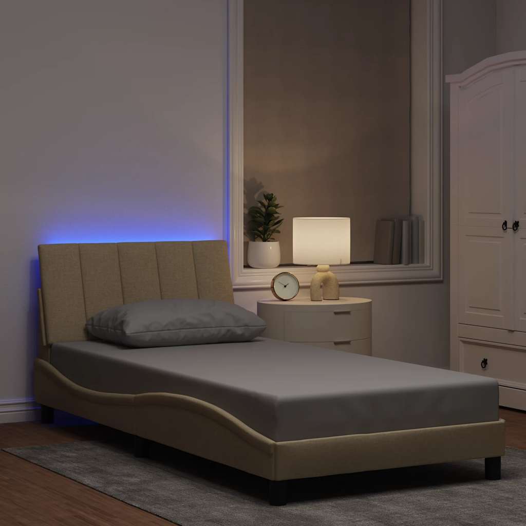 Каркас кровати без чехла для матраса 100x200 см ткань