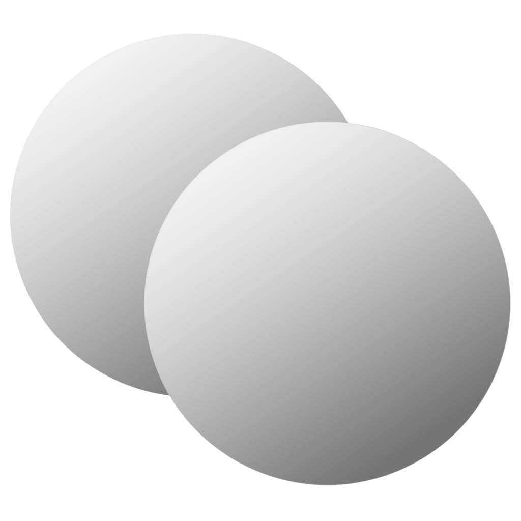 seinapeeglid 2 tk, 50 cm, ümmargune, klaasist