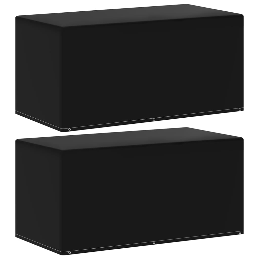 Чехлы для садовой мебели 2 шт, с 6 петлями, 160 x 80 x 75 см