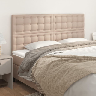 изголовья 4 шт., капучино, 100x5x78/88 см, искусственная кожа