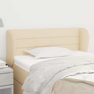 Изголовье с бортиками, кремовое, 83x23x78/88 см, ткань