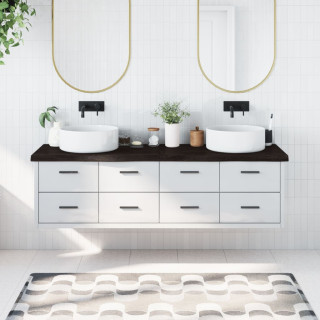 vannitoa tasapind, tumepruun, 180x50x(2-6)cm töödeldud täispuit