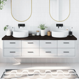 vannitoa tasapind, tumepruun, 200x60x(2-6)cm töödeldud täispuit