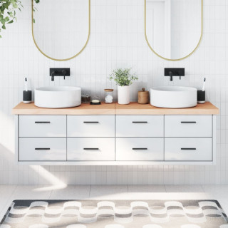 vannitoa töötasapind, 180 x 60 x (2-6) cm, töötlemata täispuit