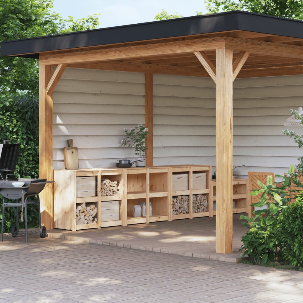 õue köögikapid 3 tk, männipuit