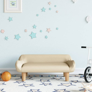 детский диван, кремовый, 70x40x24 см, ткань