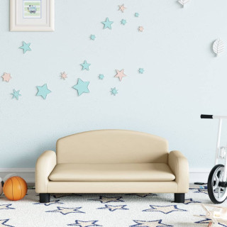 детский диван, кремовый, 70 x 45 x 30 см, ткань