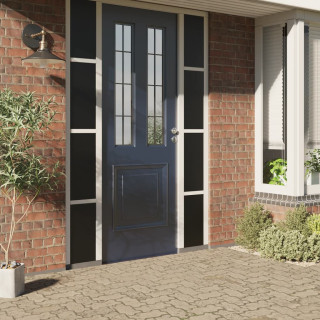 aknakiled 5 tk, jäätunud, must, PVC