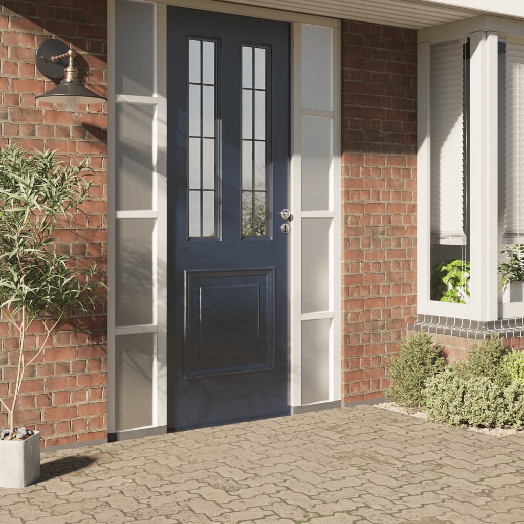 aknakiled, jäätunud, valge, PVC