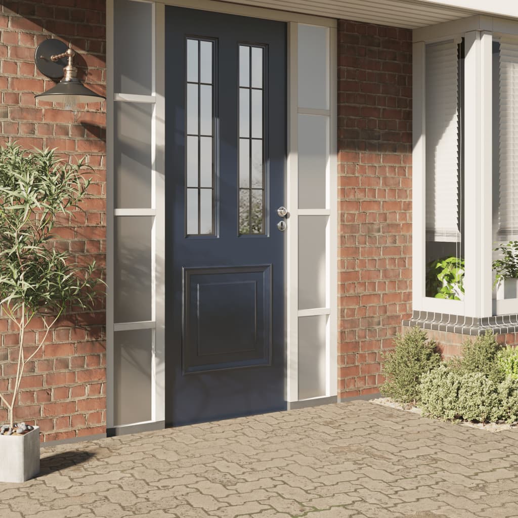 aknakiled, jäätunud, läbipaistev hall, PVC