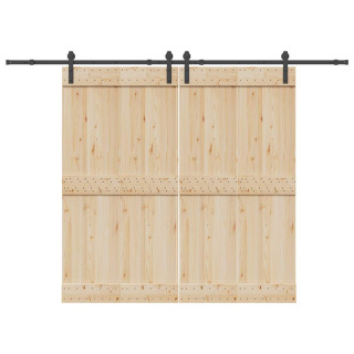 комплект аксессуаров для раздвижной двери 305 см сталь, черный