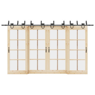 liugukse tarvikute komplekt 400 cm terasest, must