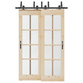 комплект аксессуаров для раздвижной двери 152,5 см сталь, черный