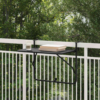 Rippuv rõdulau Must 60 x 39 x 65 cm Teras