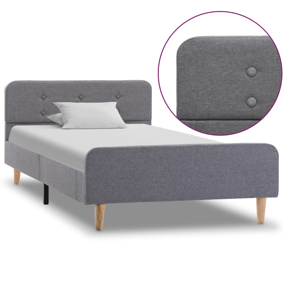 voodiraam, helehallist kangast, 100 x 200 cm