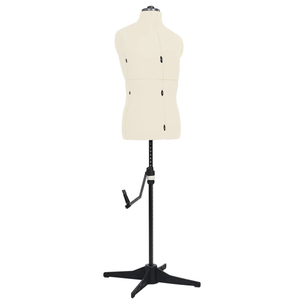 Регулируемый манекен мужской, кремовый, размер 37-45