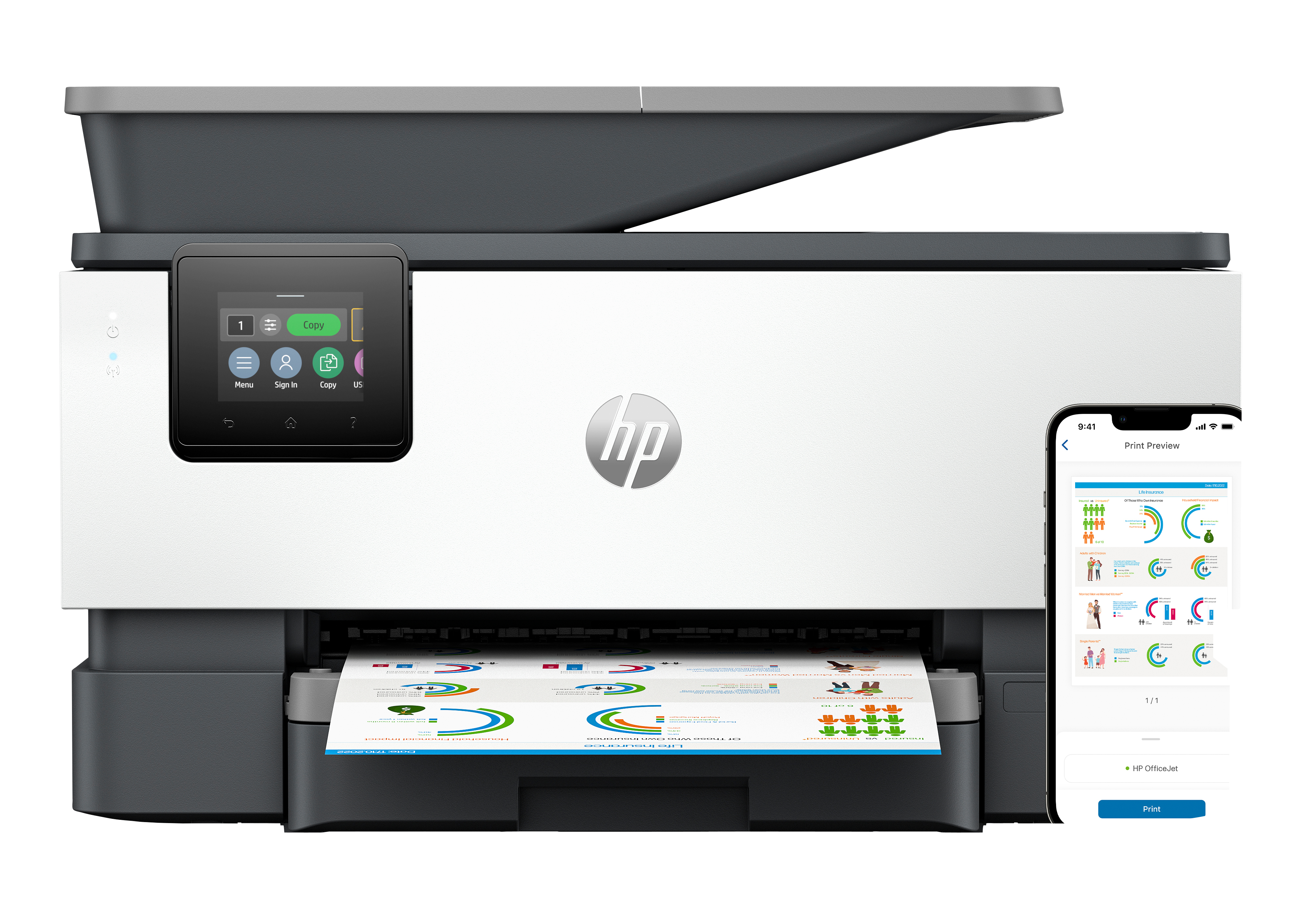 Multifunktsionaalne HP OfficeJet Pro printer kontorisse