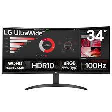 LCD Monitor|LG|34|Curved/21 : 9|Panel VA|3440x1440|21:9|100 Hz|5 ms|Tilt|34WR50QK-B