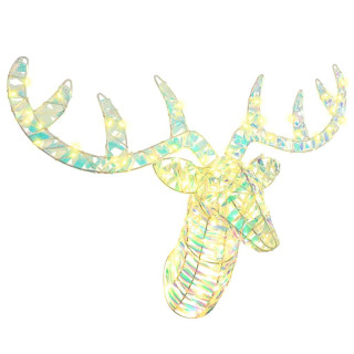 Põdra Tõukesaan Soe valge 60 cm PET