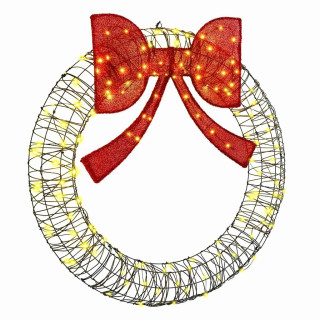 Küünlapärg koos 150 LED-iga Soe valge 120 cm Rotang