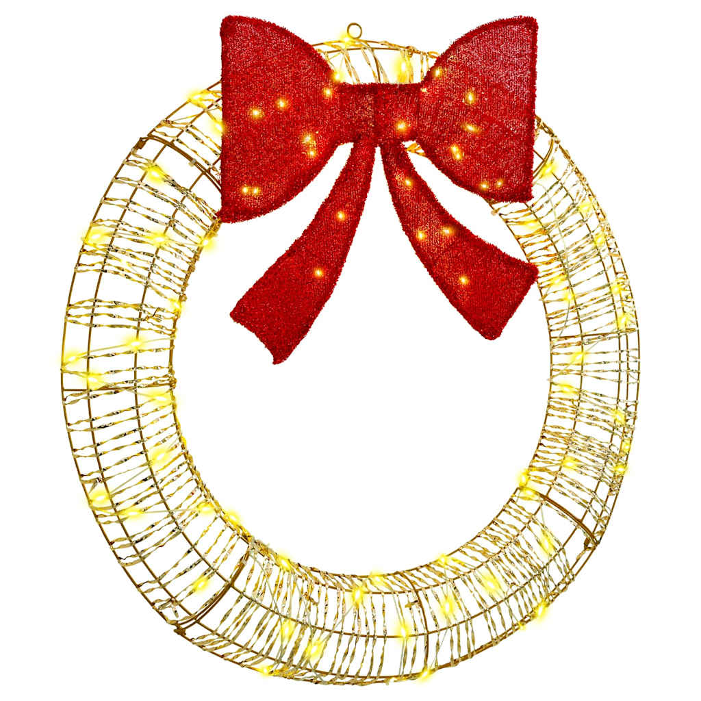 Küünlapärg koos 80 LED-iga Soe valge 90 cm PET