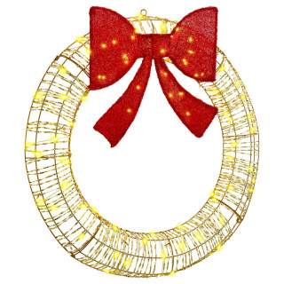 Küünlapärg koos 80 LED-iga Soe valge 90 cm PET